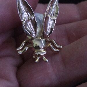 Gold-tone Bee Pin Brooch